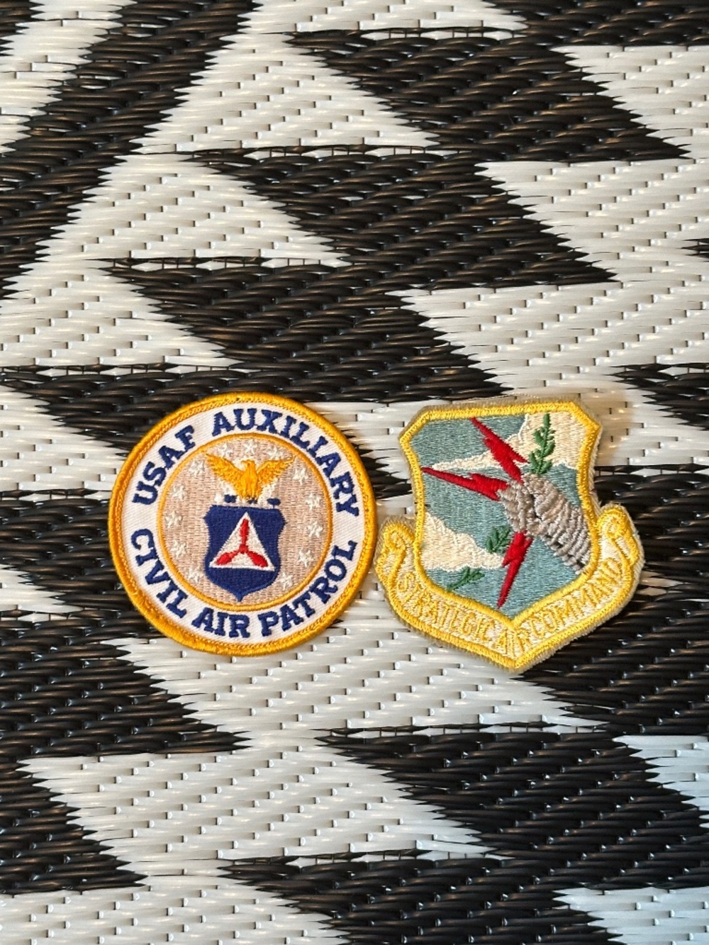 (FREE BUNDLE ADD-ON) Vintage USAF Auxiliary Civil Air Patrol Patches x2 Lot